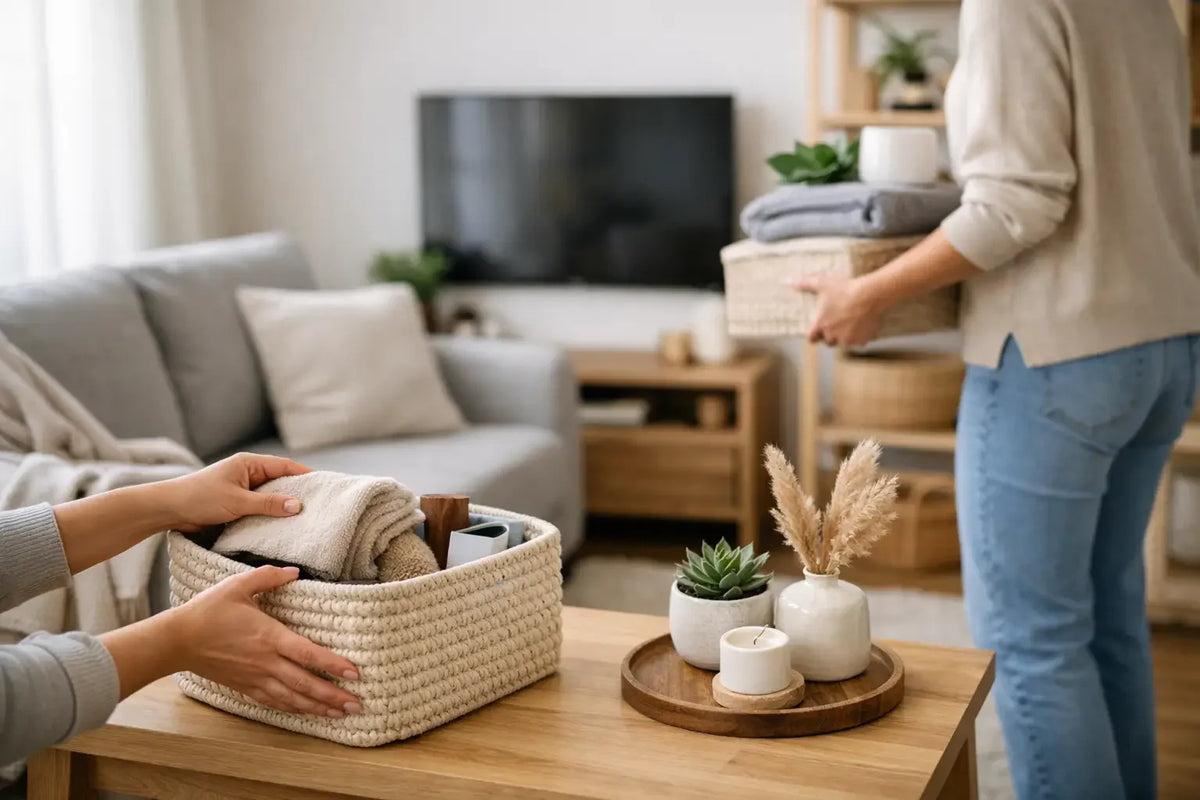 How to Declutter a Compact Living Room Well