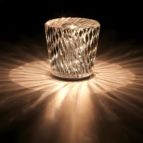 Elegant Battery Operated Crystal Table Lamp for Living Room 3