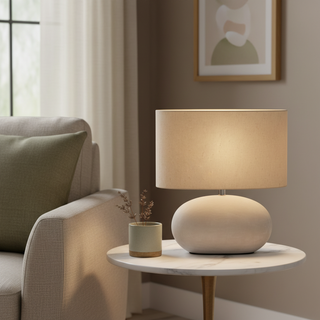 Ceramic Lamp – Side Table