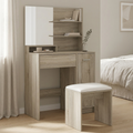 Nestria dressing table set styled in a bedroom corner