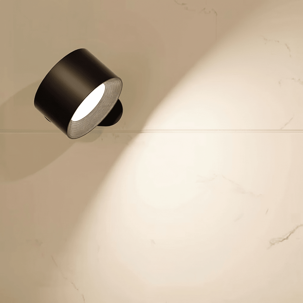 Rechargeable wall light with warm white LED and magnetic mount
