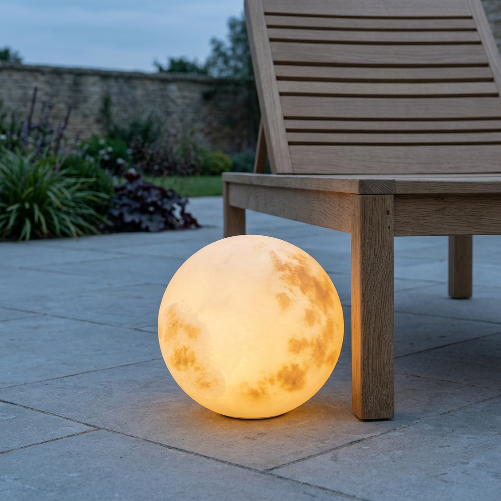 IP64 moon globe outdoor garden light